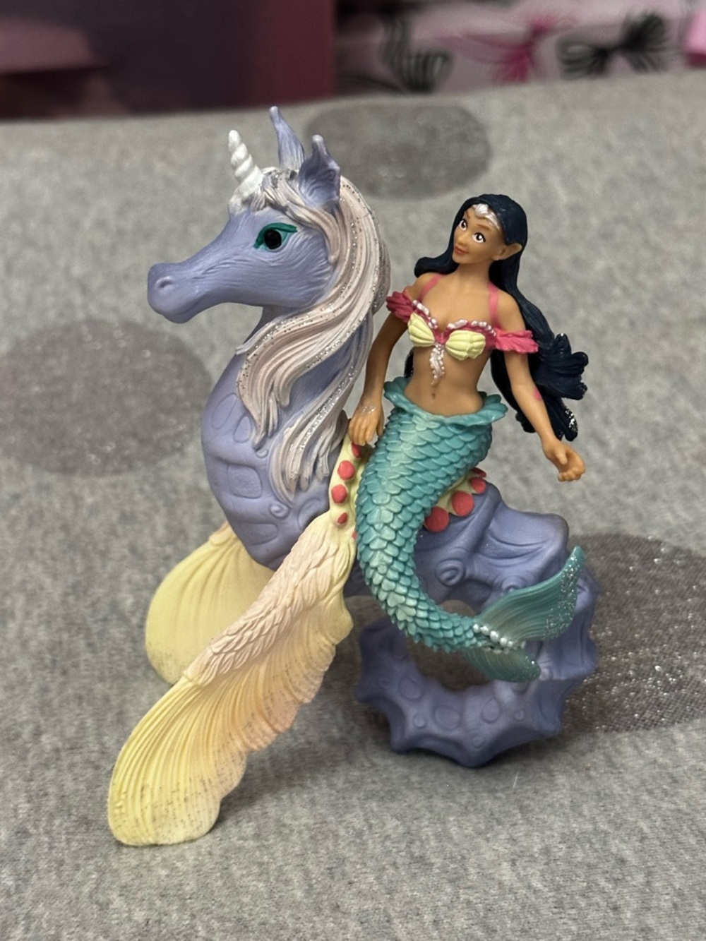 Bayala Isabelle Mermaid Riding Seahorse Figure